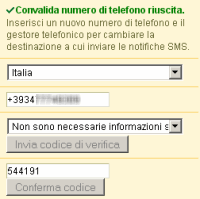 Calendar SMS per l'Italia